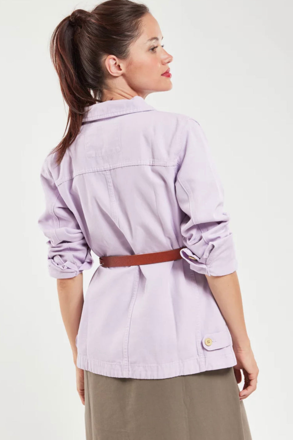 Lilac Fisherman Style Jacket