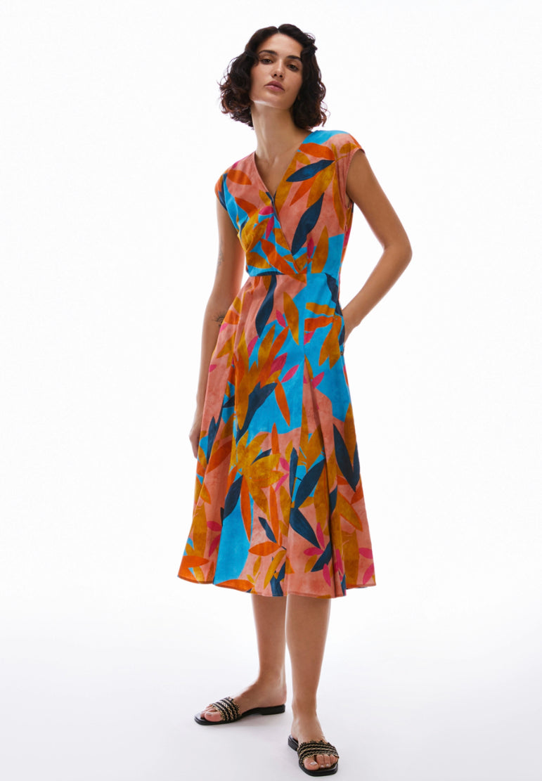 Cotton Multicoloured Poplin Dress
