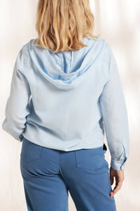 Cotton/ Linen Hooded Shirt