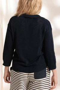 Cotton / Linen Cowl Neck Sweater