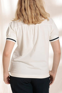 Cream Organic Cotton Polo Shirt